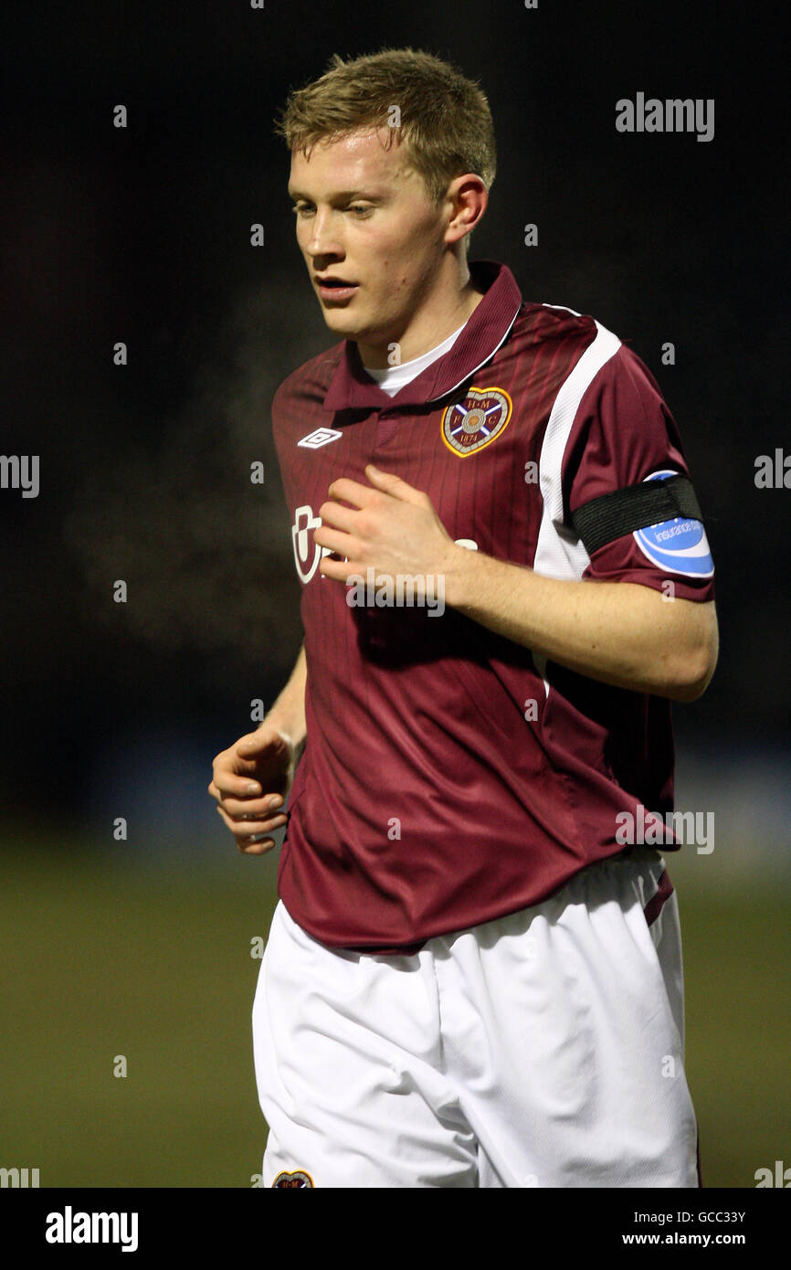 Football - coupe d'assurance coopérative - demi-finale - coeur de Midlothian / St Mirren - Fir Park. Andrew Driver, cœur du Midlothian Banque D'Images