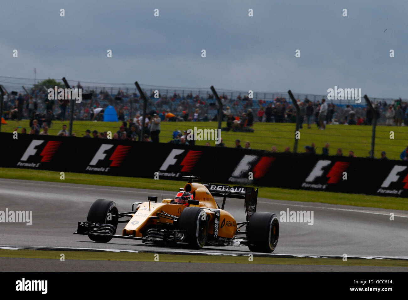 Sport Automobile : Championnat du Monde de Formule 1 de la FIA 2016, Grand Prix de Grande-Bretagne, # 45 Esteban Ocon (FRA, l'équipe de Formule 1 Renault Sport), | Verwendung weltweit Banque D'Images