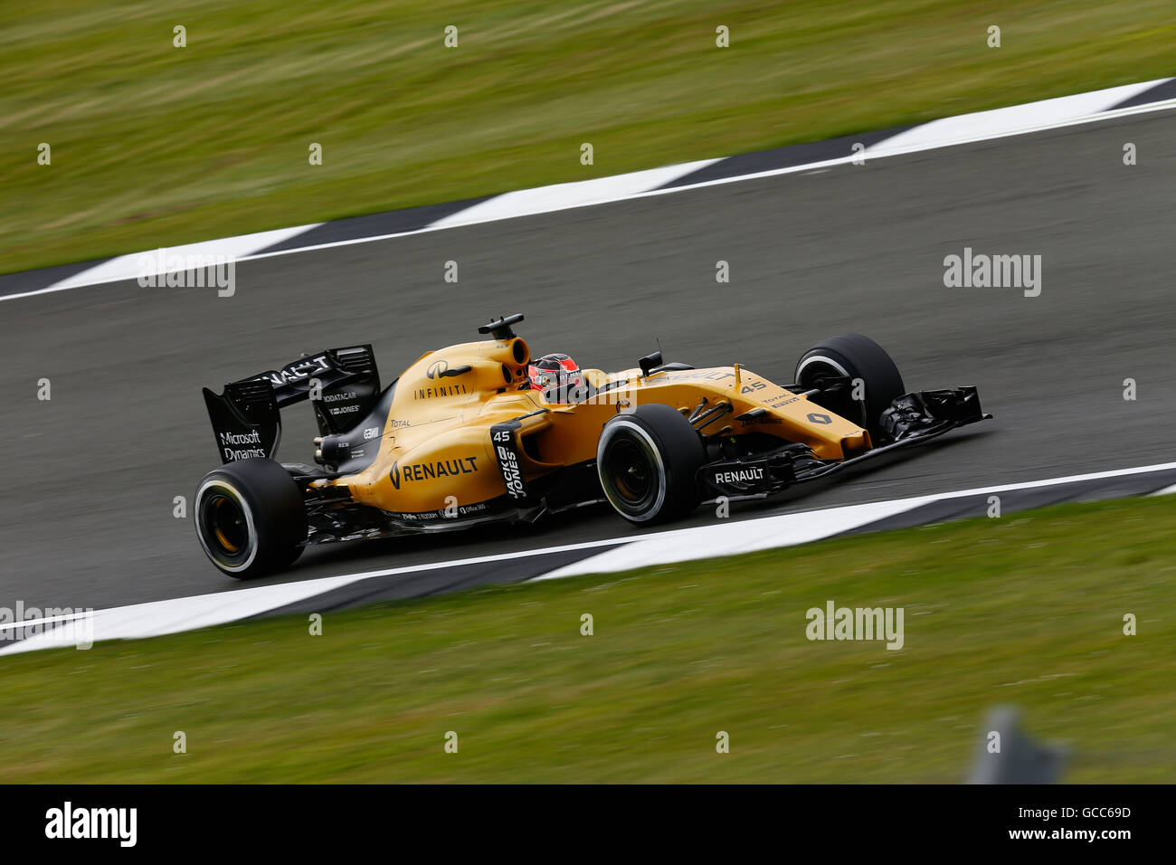 Sport Automobile : Championnat du Monde de Formule 1 de la FIA 2016, Grand Prix de Grande-Bretagne, # 45 Esteban Ocon (FRA, l'équipe de Formule 1 Renault Sport), | Verwendung weltweit Banque D'Images
