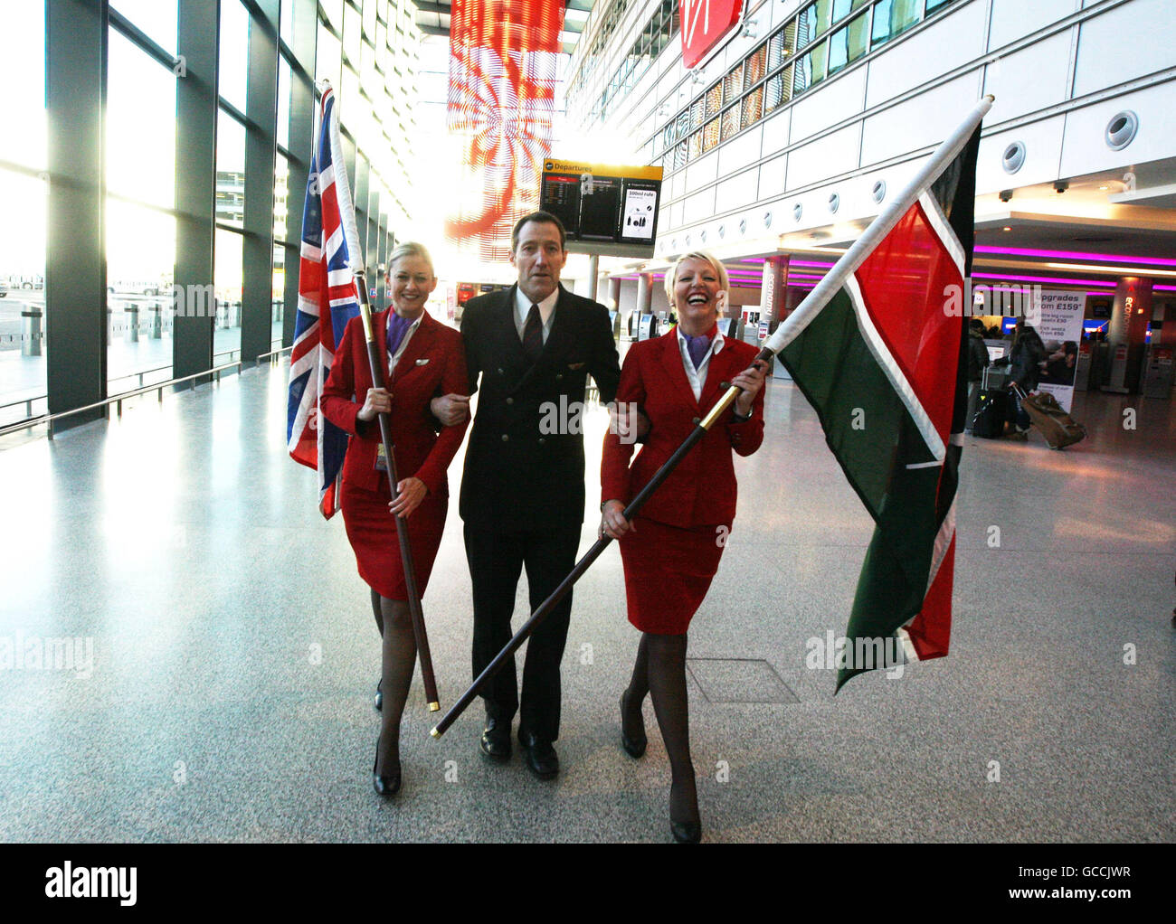 Virgin Atlantic's Charity Village lancement appel Banque D'Images