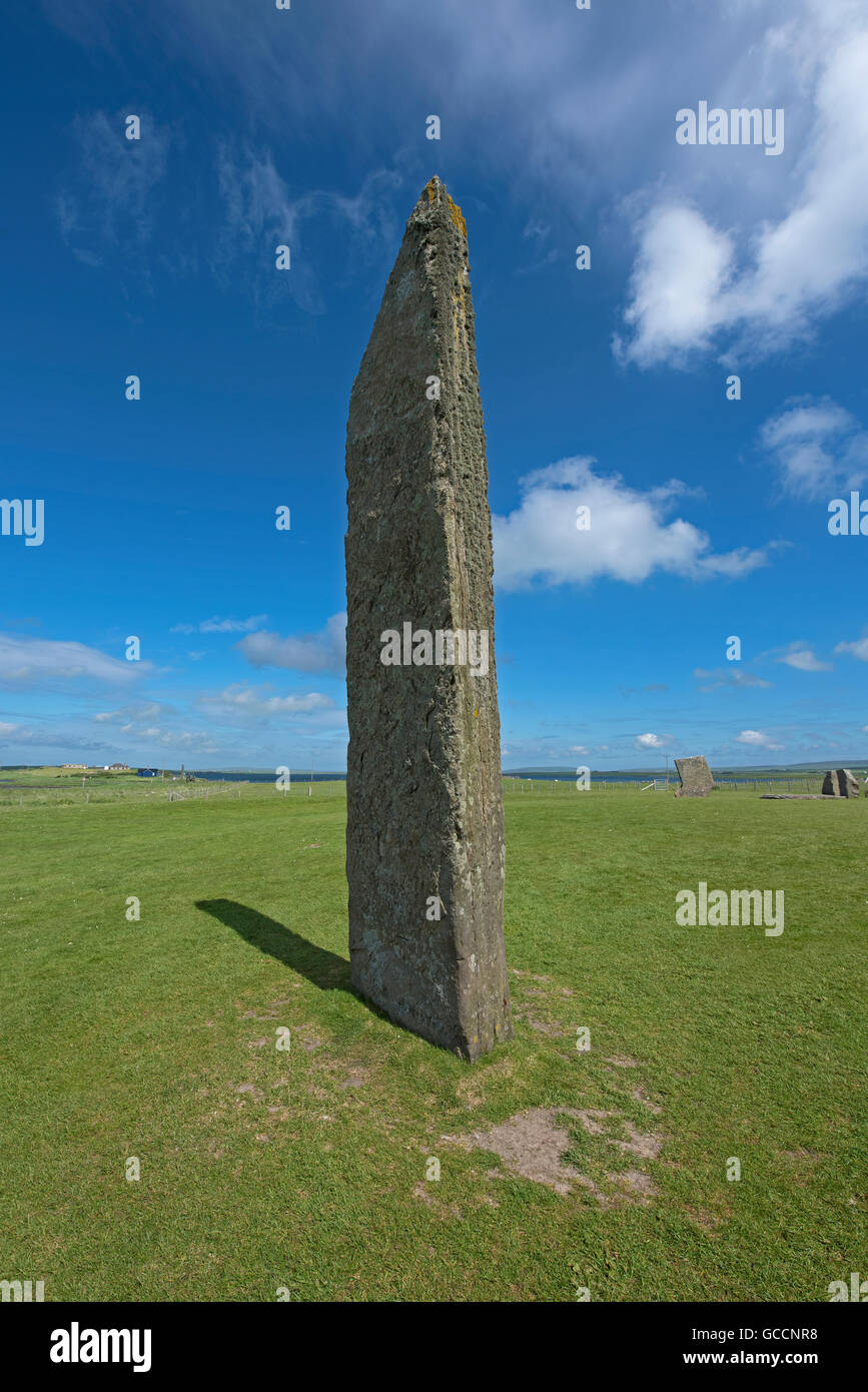 Sternness Menhirs au sein de l'UNESCO World Heritage Site, Coeur néolithique des Orcades. 10 590 Banque D'Images