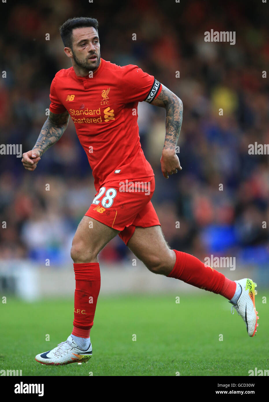 Danny Ings de Liverpool pendant le match de pré-saison à Prenton Park, Birkenhead. Banque D'Images