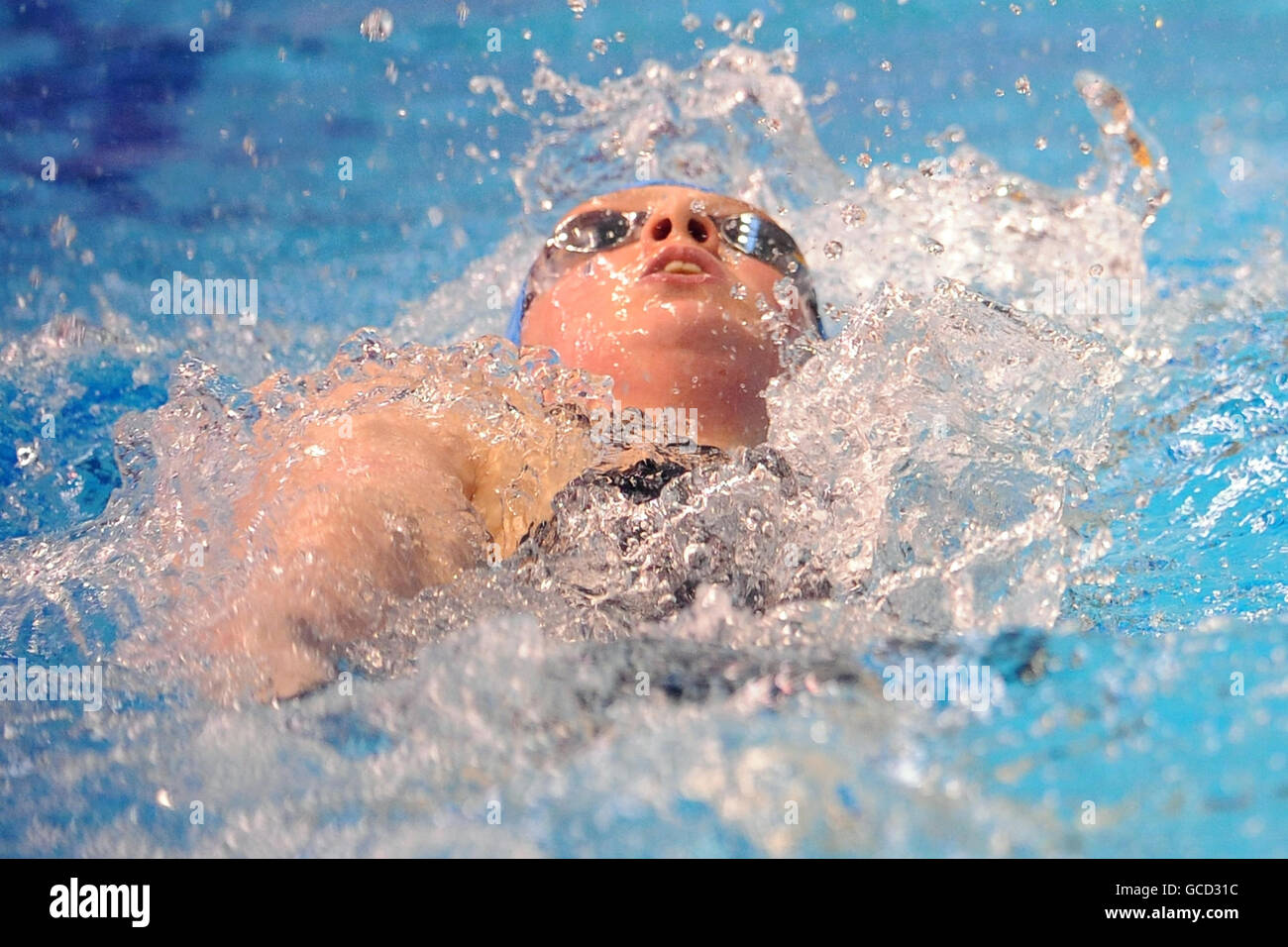 Hannah Miley de Garioch dans le tournoi féminin de 400 m de Medley individuel lors des championnats de natation britanniques à Ponds Forge, Sheffield. Banque D'Images