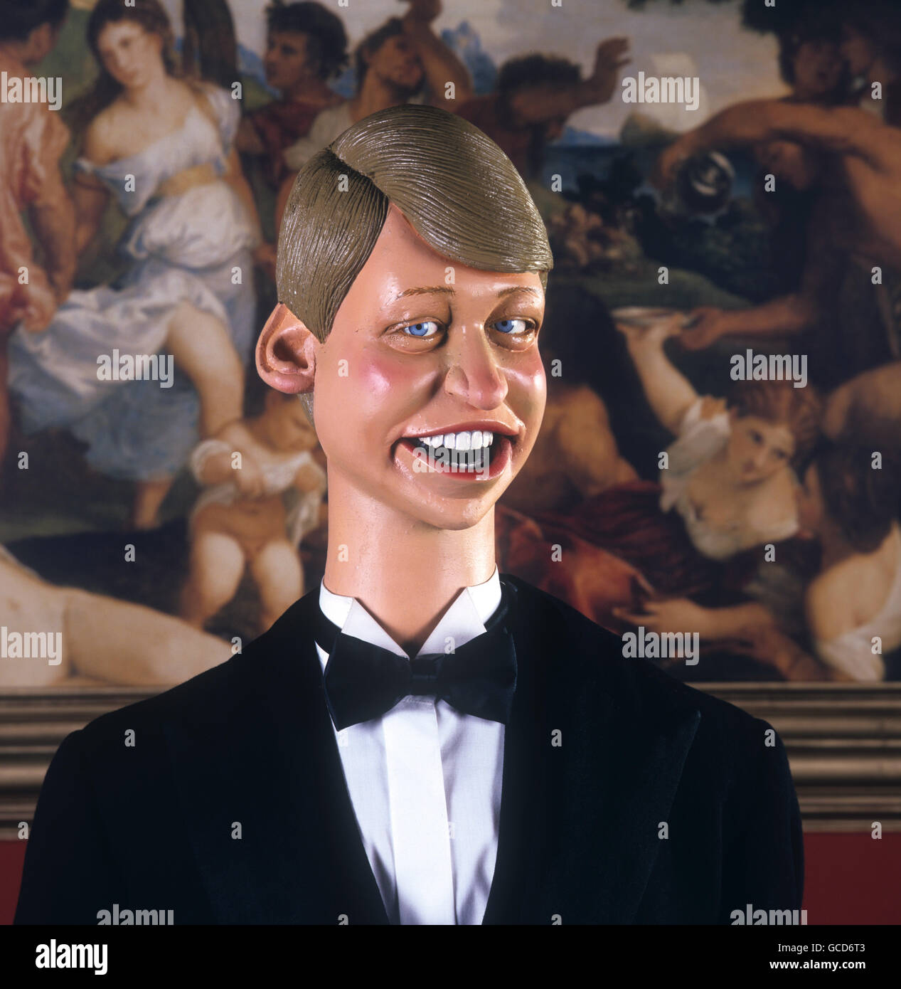 Télévision - ITV - cracher l'image - Prince William.LA MARIONNETTE À L'IMAGE CRAPTING DU PRINCE WILLIAM A ÉTÉ PRÉSENTÉE DANS LA SÉRIE SATIRIQUE ITV. Banque D'Images