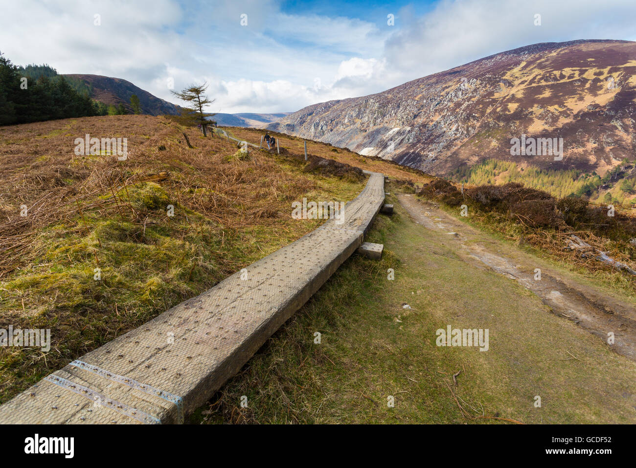 La ville monastique de Glendalough, Co. Wicklow Banque D'Images