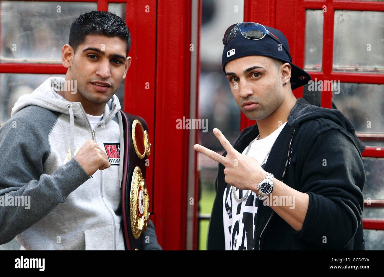 Boxe - Amir Khan et Paulie Malignaggi Conférence de presse - L'appartement Banque D'Images