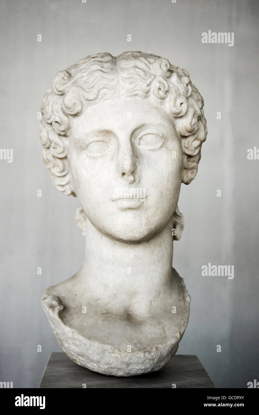 Portrait d'Agrippine la Jeune, épouse de l'empereur Claude Banque D'Images