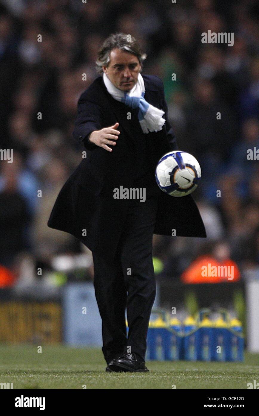 Soccer - Barclays Premier League - Wigan Athletic v Manchester City - City of Manchester Stadium Banque D'Images