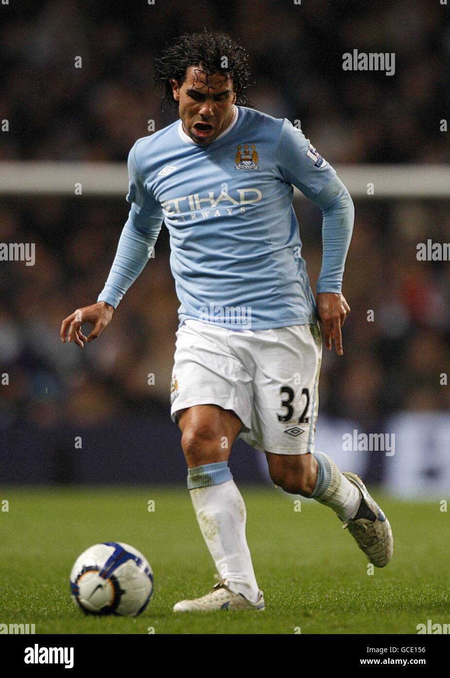 Soccer - Barclays Premier League - Wigan Athletic v Manchester City - City of Manchester Stadium Banque D'Images