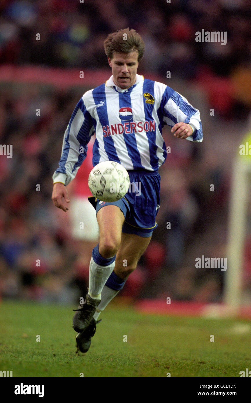 Football - Coca Cola League Cup - semi final First Leg - Manchester United / Sheffield Wednesday - Old Trafford. Roland Nilsson, Sheffield mercredi Banque D'Images