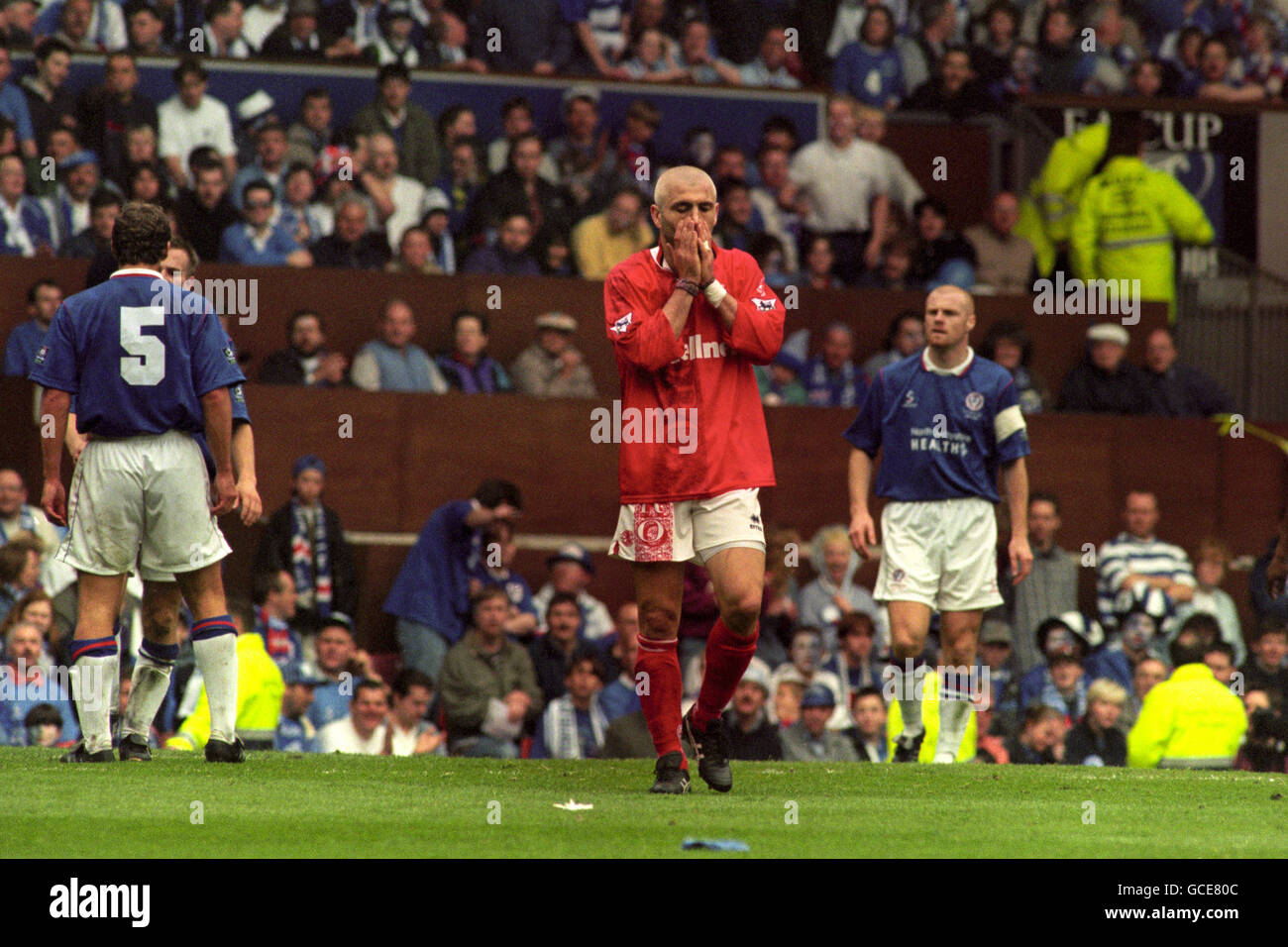Football - FA Cup Semi Final - Chesterfield v Middlesbrough - Old Trafford Banque D'Images