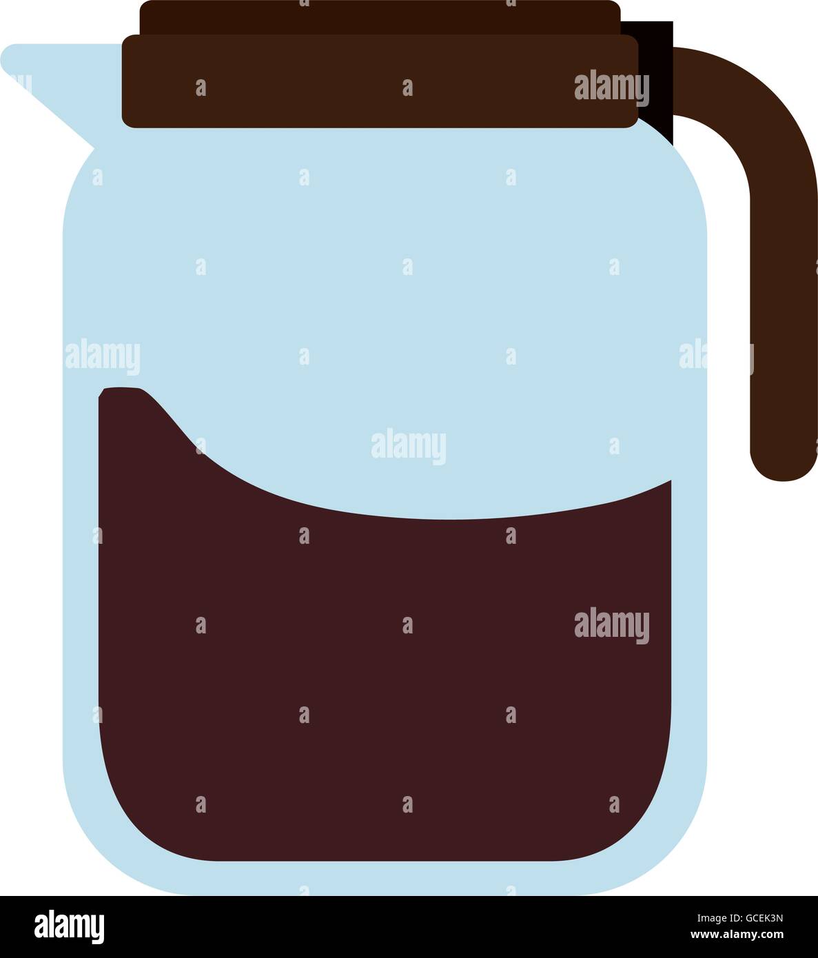 Boissons Café verre icône bol en verre Illustration de Vecteur