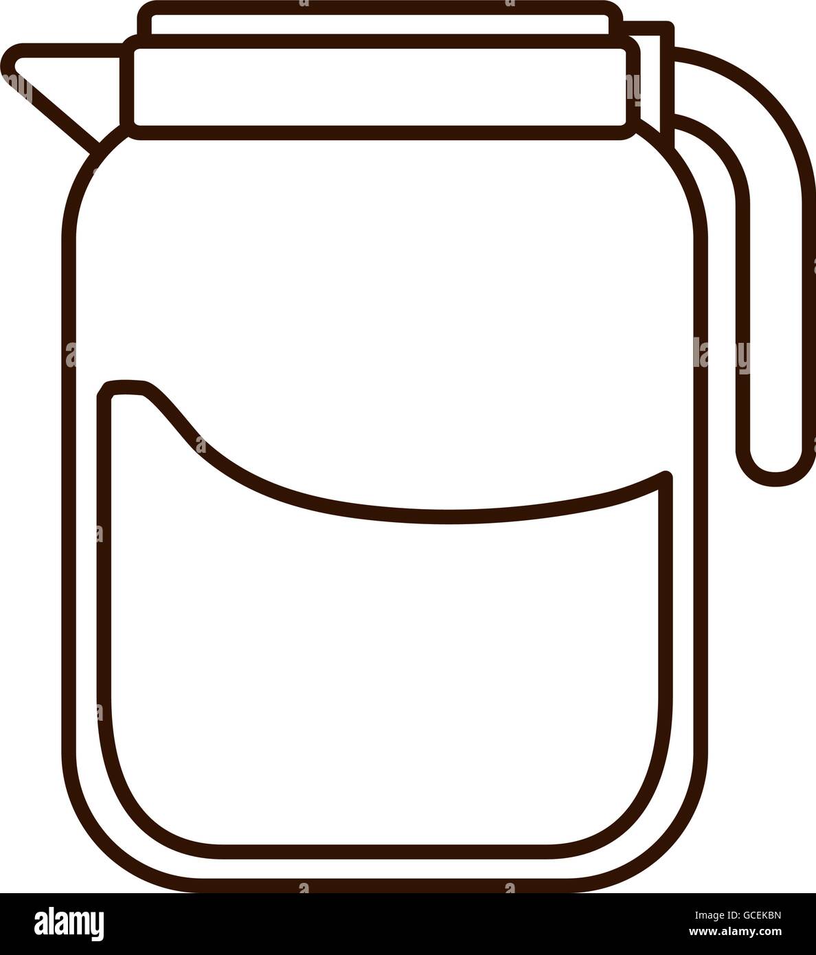 Boissons Café verre icône bol en verre Illustration de Vecteur