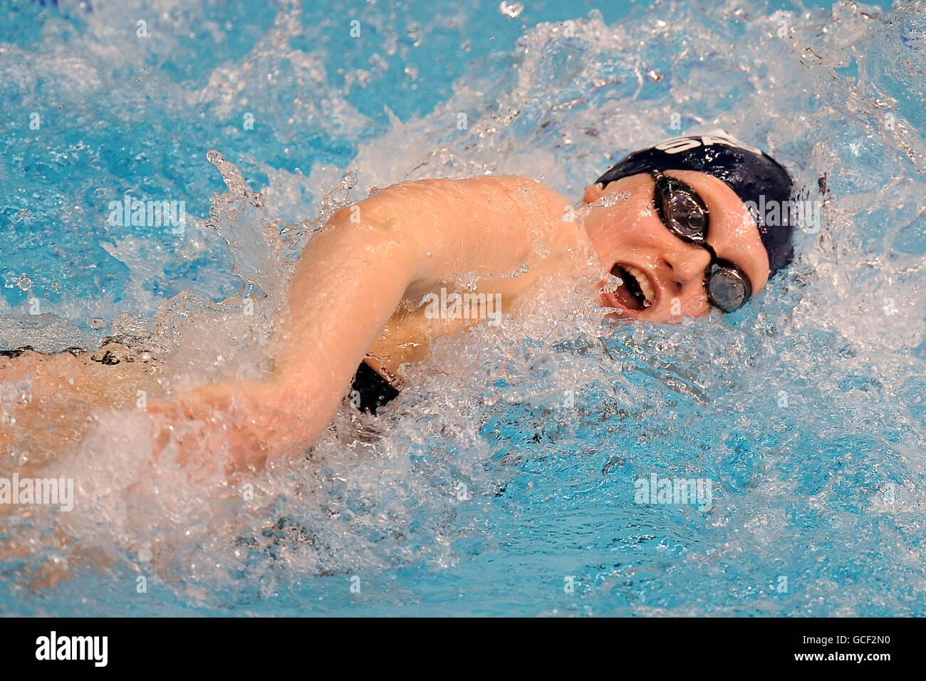 Sara Hamilton de South Aberdeen en action dans sa demi-finale De la Womens Open 100m Freestyle Banque D'Images