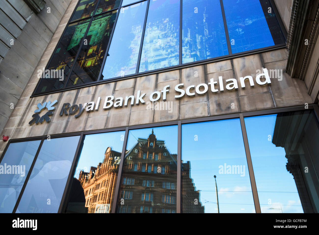 Royal Bank of Scotland, Édimbourg, Écosse Banque D'Images