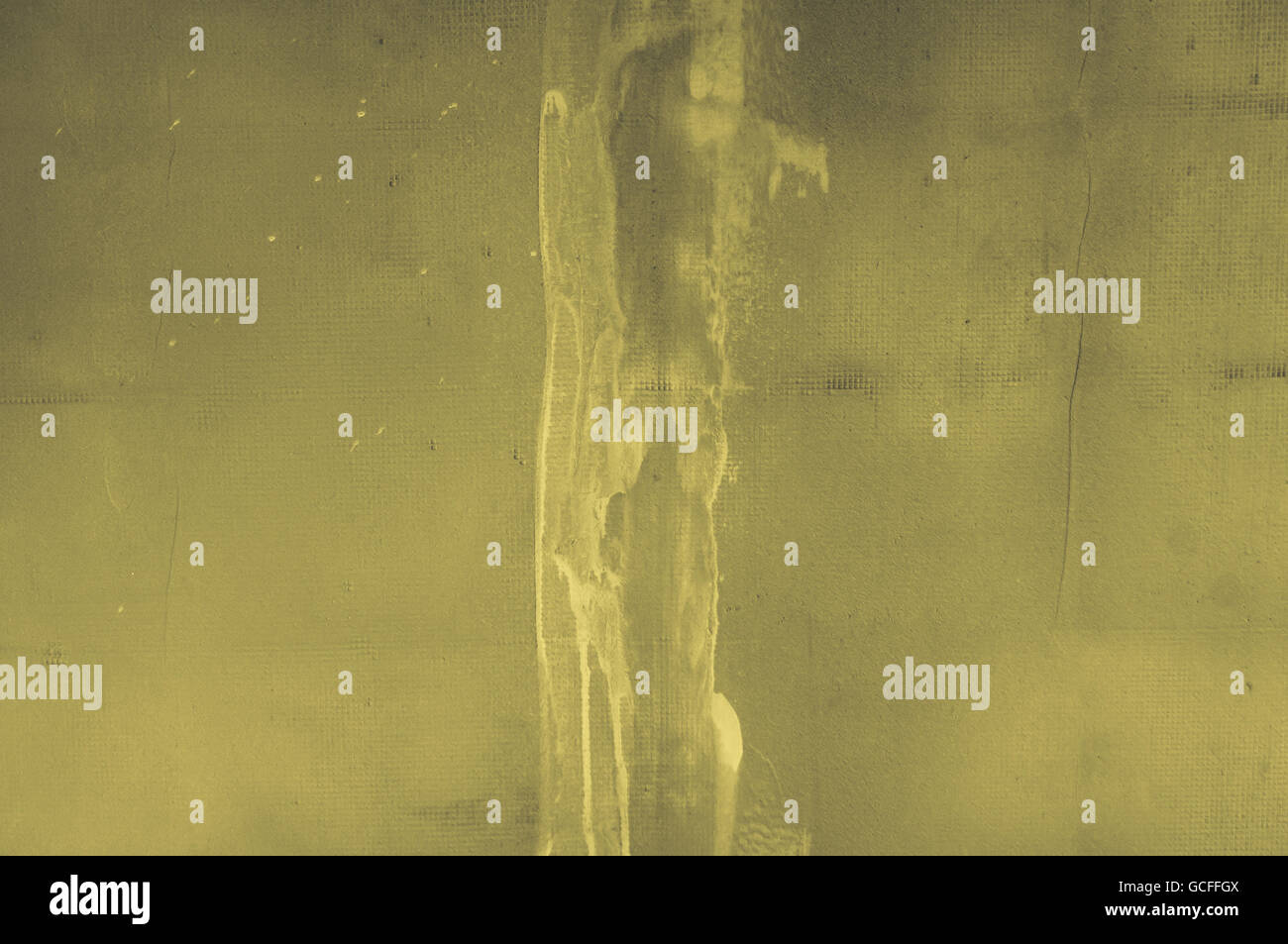 Gris Jaune mur jaunâtre avec fond de stuc béton rugueux , parure avec matrix comme grille de points et des rayures Banque D'Images