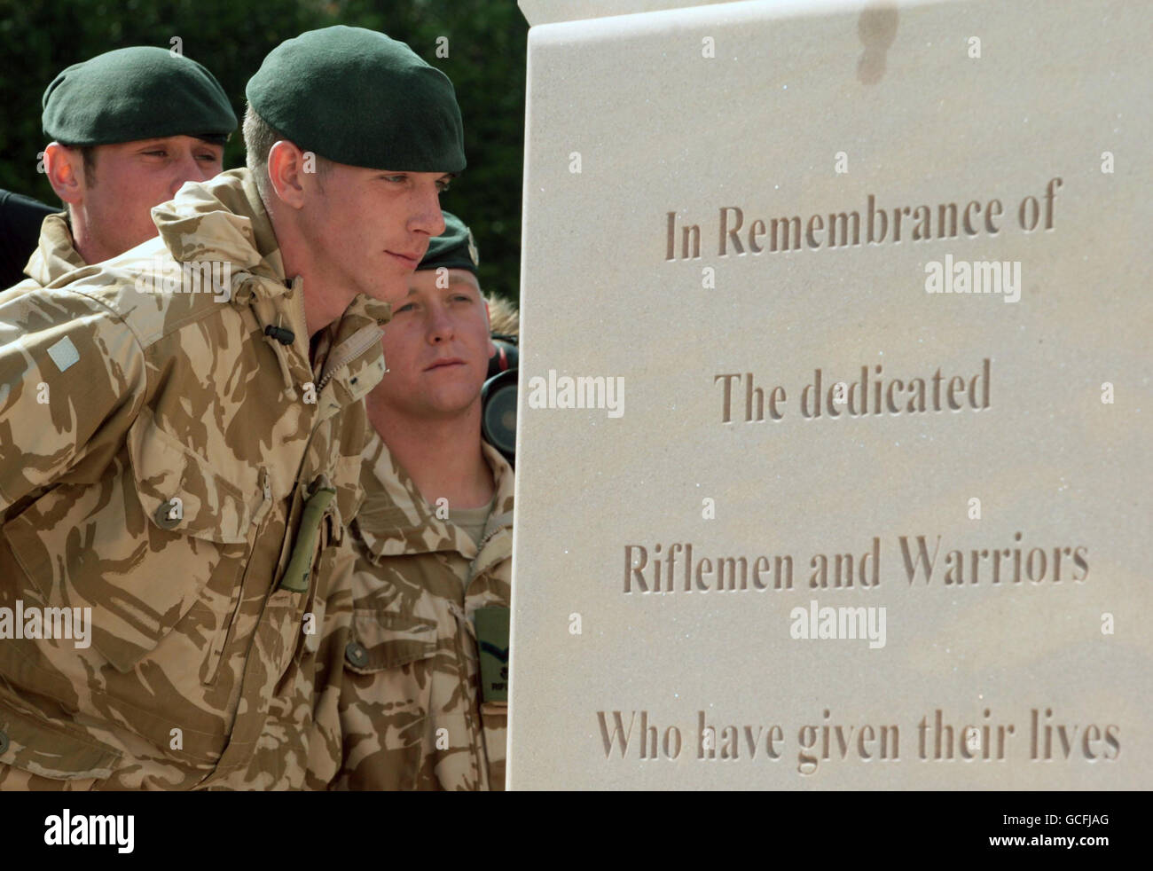 Service commémoratif pour les soldats tombés au combat Banque D'Images