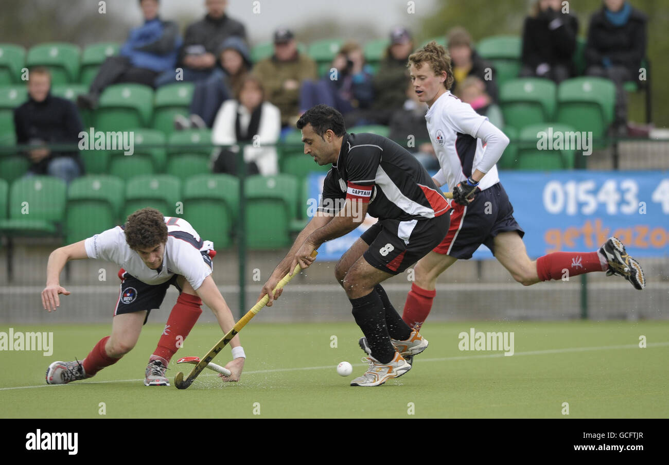 Ligue de Hockey Hockey - Anglais - Brooklands MU v Deeside - Cannock Hockey Club Banque D'Images