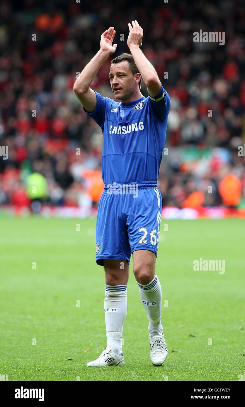 Football - Barclays Premier League - Liverpool / Chelsea - Anfield. John Terry, Chelsea Banque D'Images