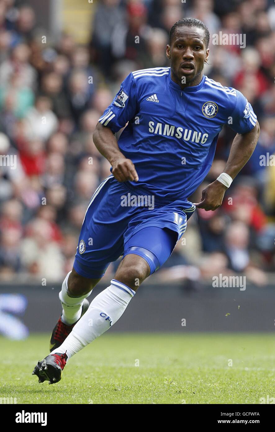 Football - Barclays Premier League - Liverpool / Chelsea - Anfield. Didier Drogba, Chelsea Banque D'Images