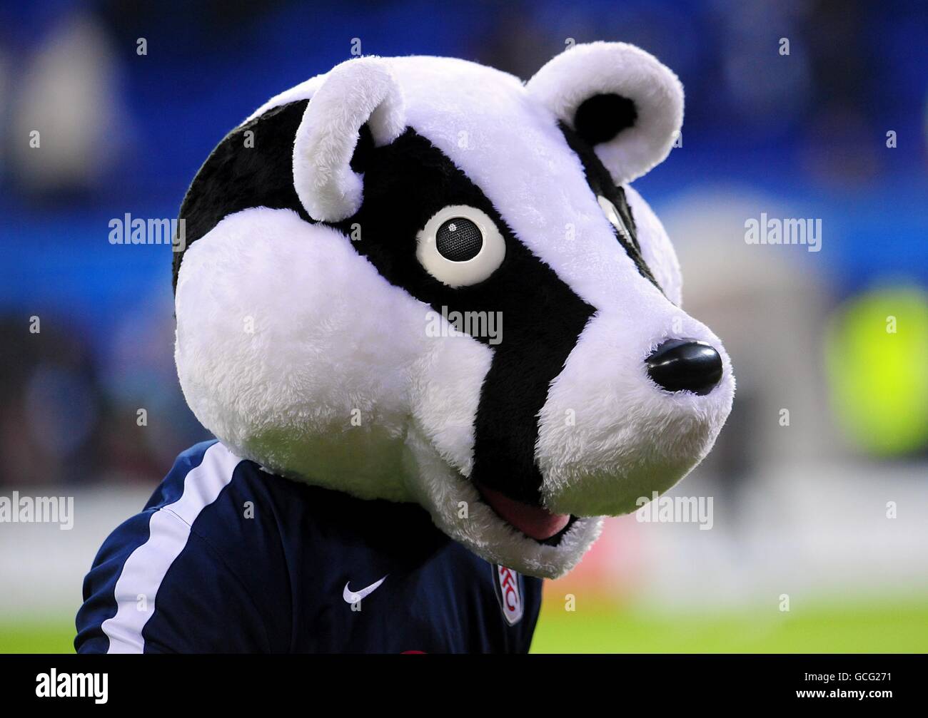 Football - UEFA Europa League - final - Atletico Madrid / Fulham - HSH Nordbank Arena.La mascotte de Fulham Billy The Badger à la HSH Nordbank Arena Banque D'Images