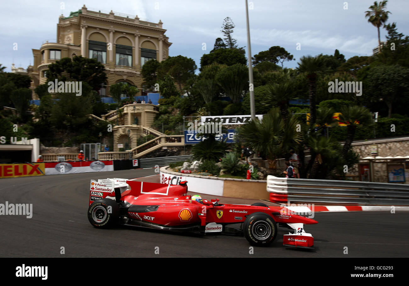 Felipe Massa de Ferrari lors de la troisième pratique au circuit de Monaco, Monte Carlo. Banque D'Images