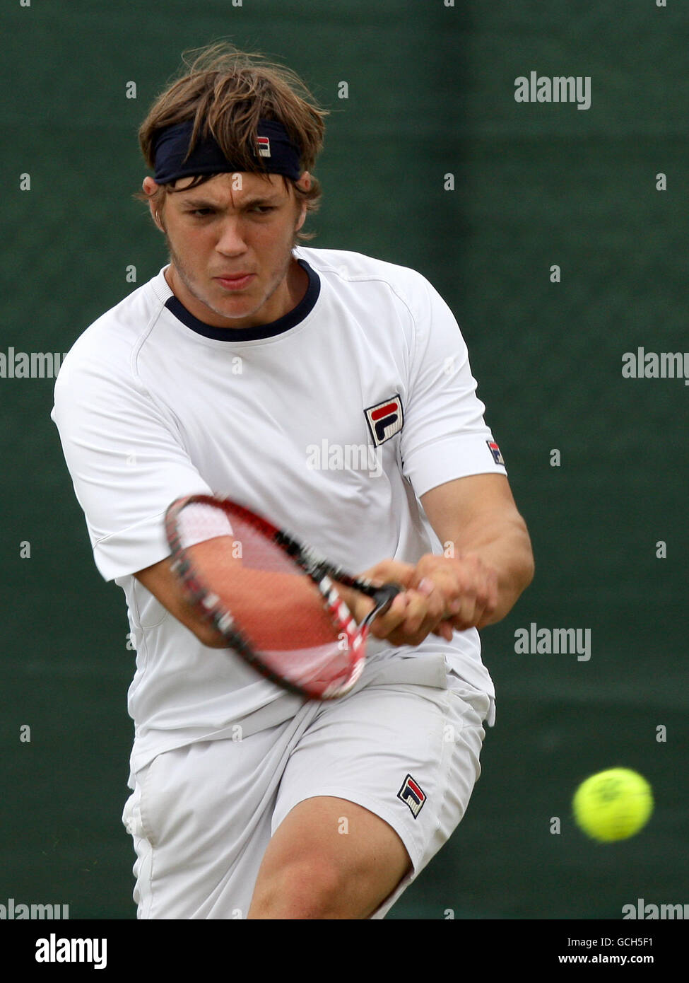 Tennis - le Trophée AEGON 2010 - Premier jour - Centre de tennis de Nottingham. Marcus Willis, Grande-Bretagne. Banque D'Images