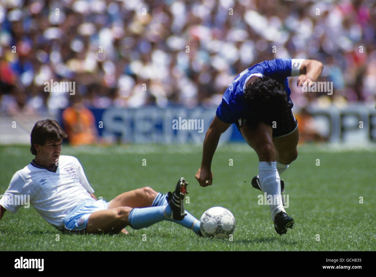 - Coupe du Monde de football Mexique 86 - Quart de finale - Angleterre v Argentine - Azteca Stadium Banque D'Images