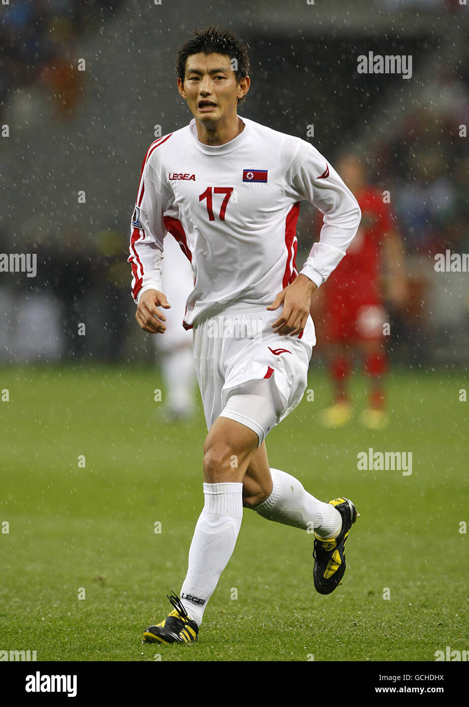 Football - coupe du monde de la FIFA 2010 Afrique du Sud - Groupe G - Portugal / Corée du Nord - Stade Green point. Yong-Hak Ahn, RMR de Corée Banque D'Images