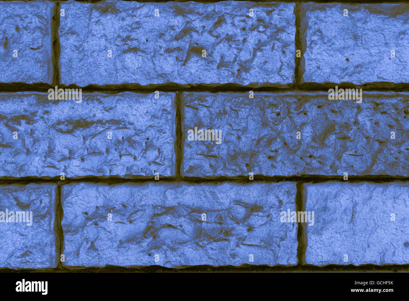 Perfect blue indigo brunâtre jaunâtre naturel haute résolution de fond mur brique urbain Banque D'Images