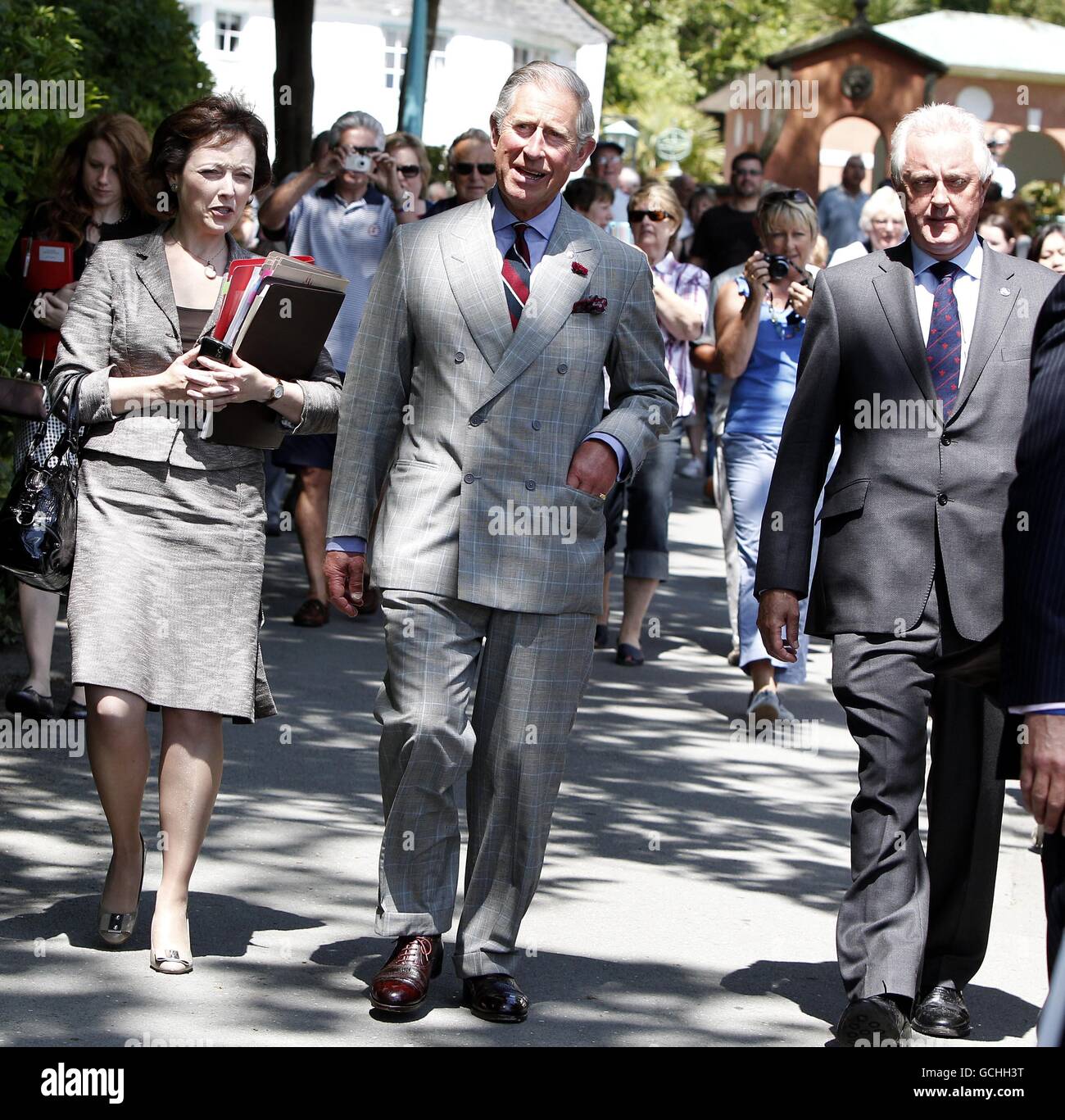 Charles rend visite au Pays de Galles Banque D'Images