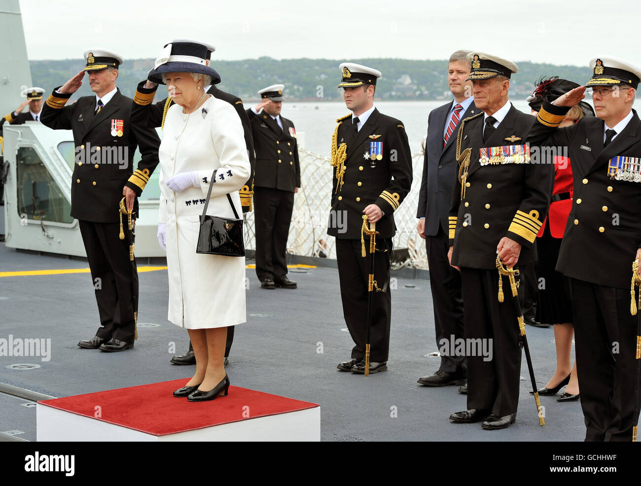 Image - La reine Elizabeth II visite au Canada Banque D'Images