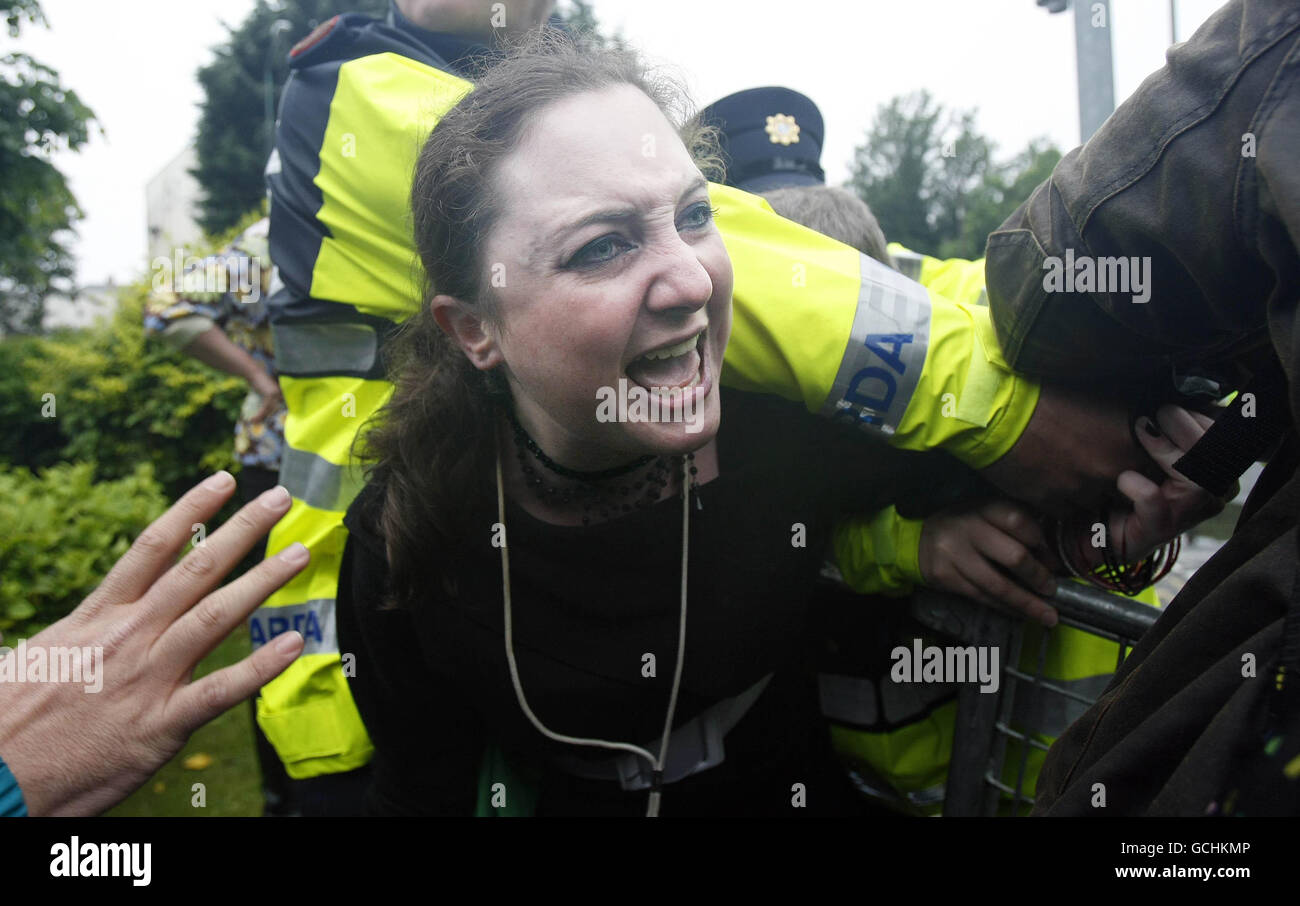 Raid sur Gaza flottille humanitaire suite Banque D'Images