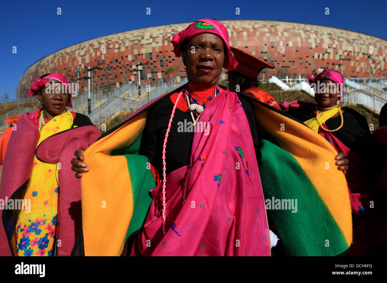 Football - Coupe du Monde FIFA 2010 en Afrique - Parade de la Coupe du monde d'avant - Johannesburg Banque D'Images