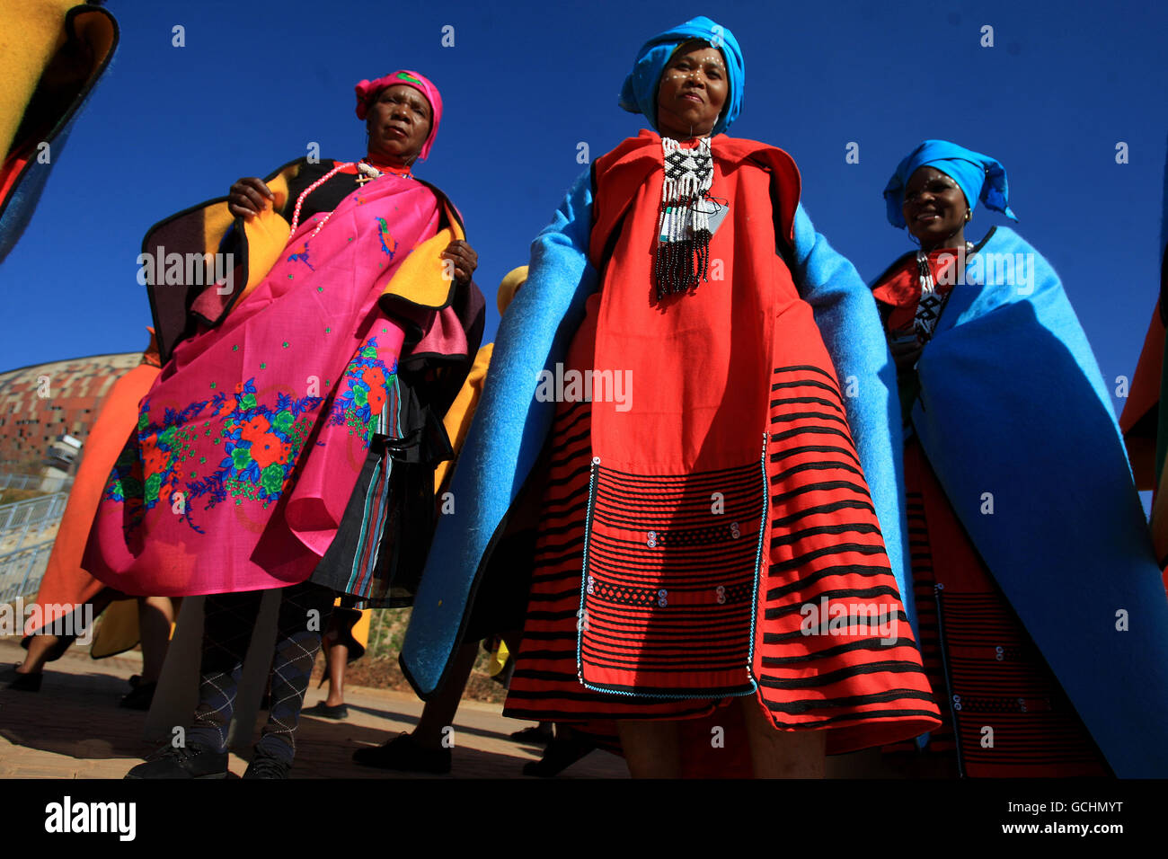 Football - Coupe du Monde FIFA 2010 en Afrique - Parade de la Coupe du monde d'avant - Johannesburg Banque D'Images