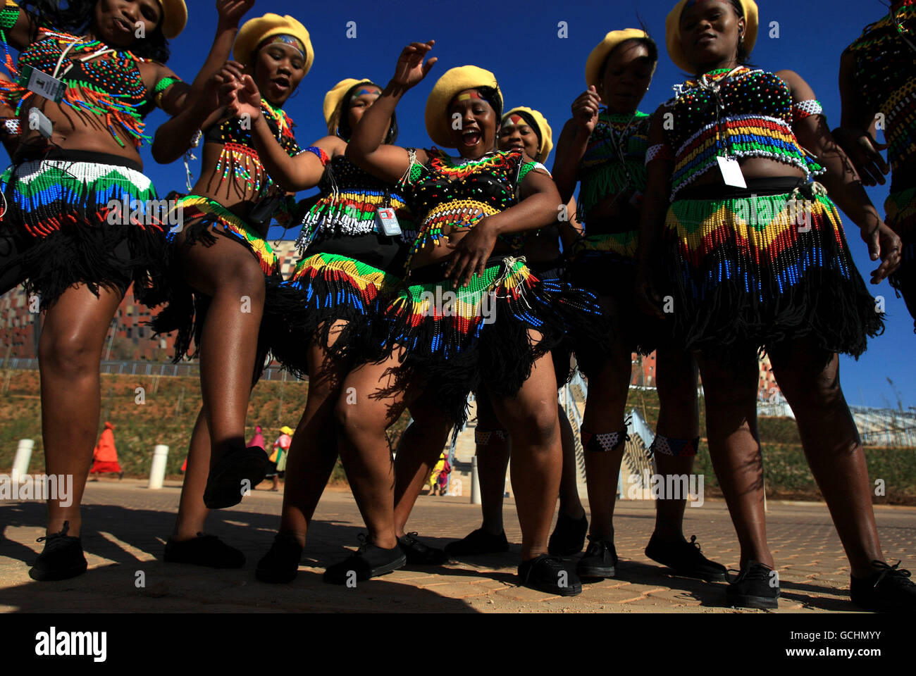 Football - Coupe du Monde FIFA 2010 en Afrique - Parade de la Coupe du monde d'avant - Johannesburg Banque D'Images