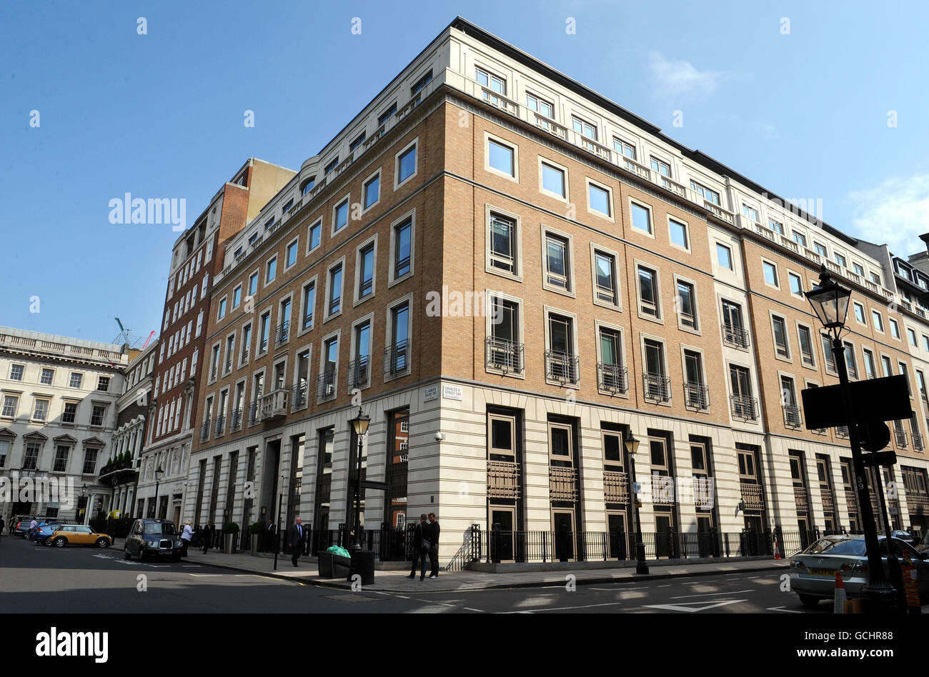 Déversement d'huile BP. Les bureaux de BP à Londres. Banque D'Images