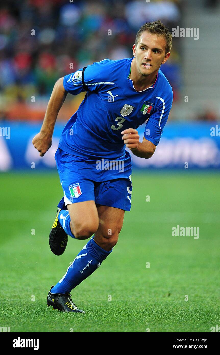 Football - coupe du monde de la FIFA 2010 Afrique du Sud - Groupe F - Italie / Nouvelle-Zélande - Stade Mbomela.Domenico Criscito, Italie Banque D'Images