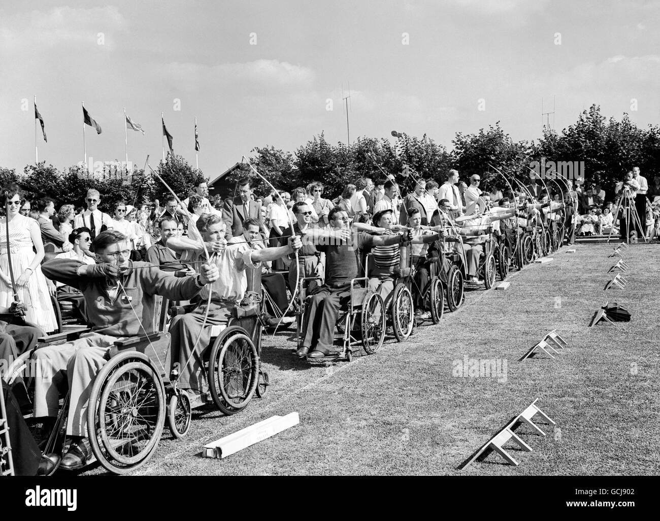 Deuxième unité spinale Inter International Sports Festival - l'hôpital de Stoke Mandeville Banque D'Images