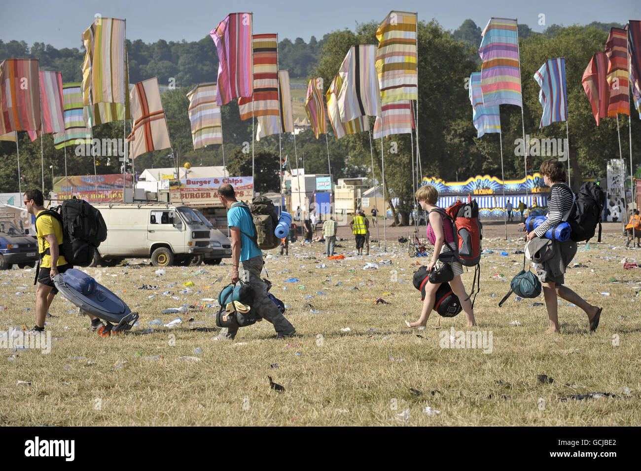 Glastonbury Festival 2010 - Vue générale Banque D'Images