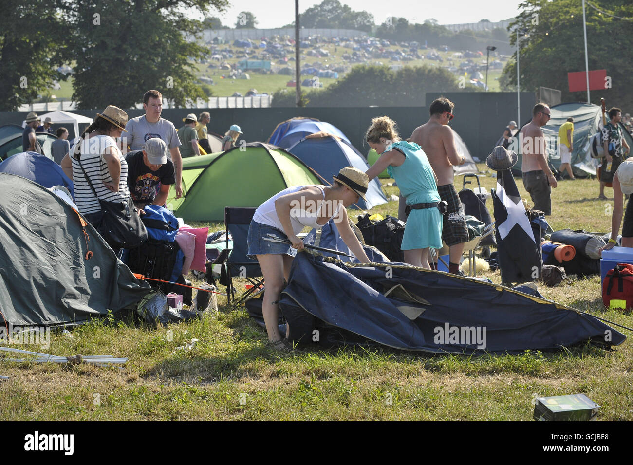 Glastonbury Festival 2010 - Vue générale Banque D'Images