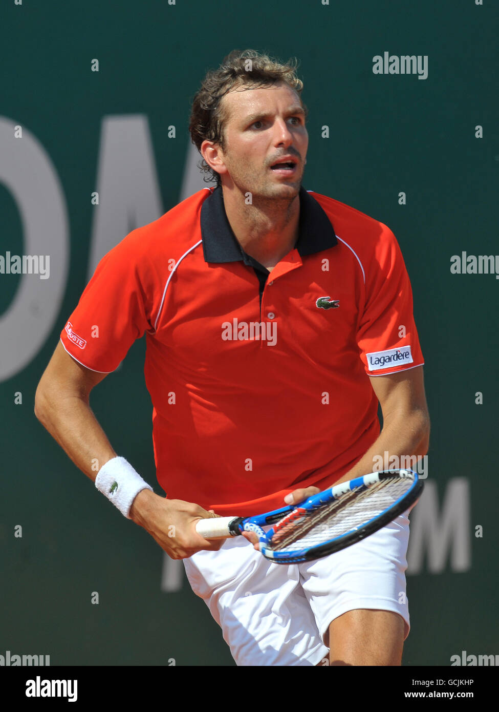 Tennis - ATP World Tour Masters - deuxième jour - Monte-Carlo - hommes célibataires -. Julien Benneteau en France Banque D'Images