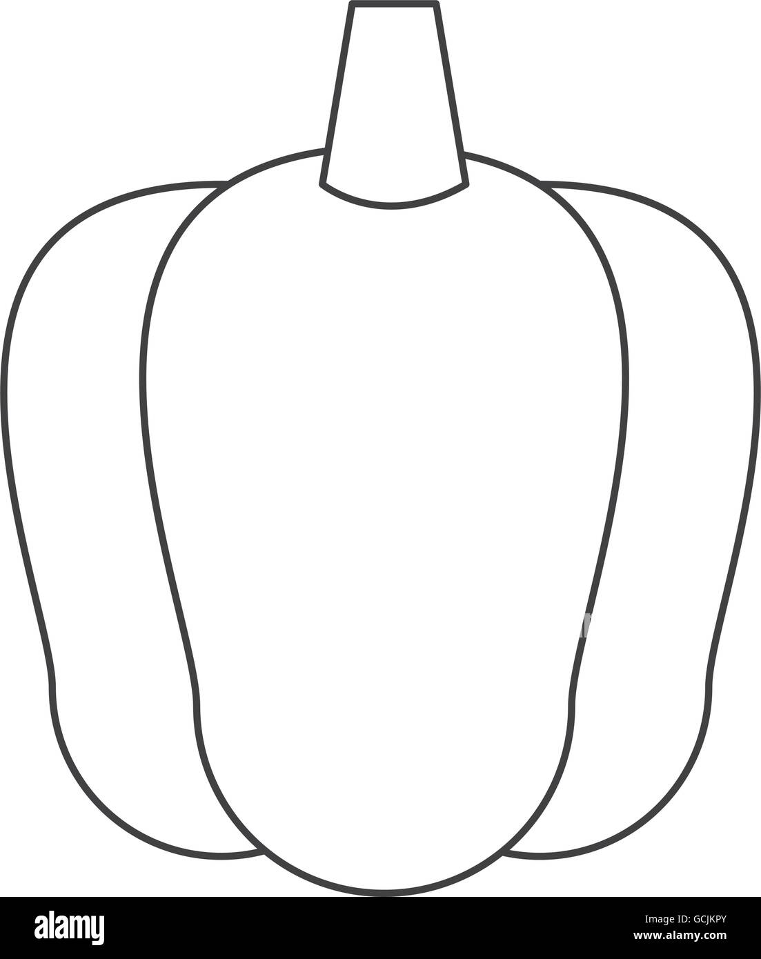 L'icône de poivron Illustration de Vecteur