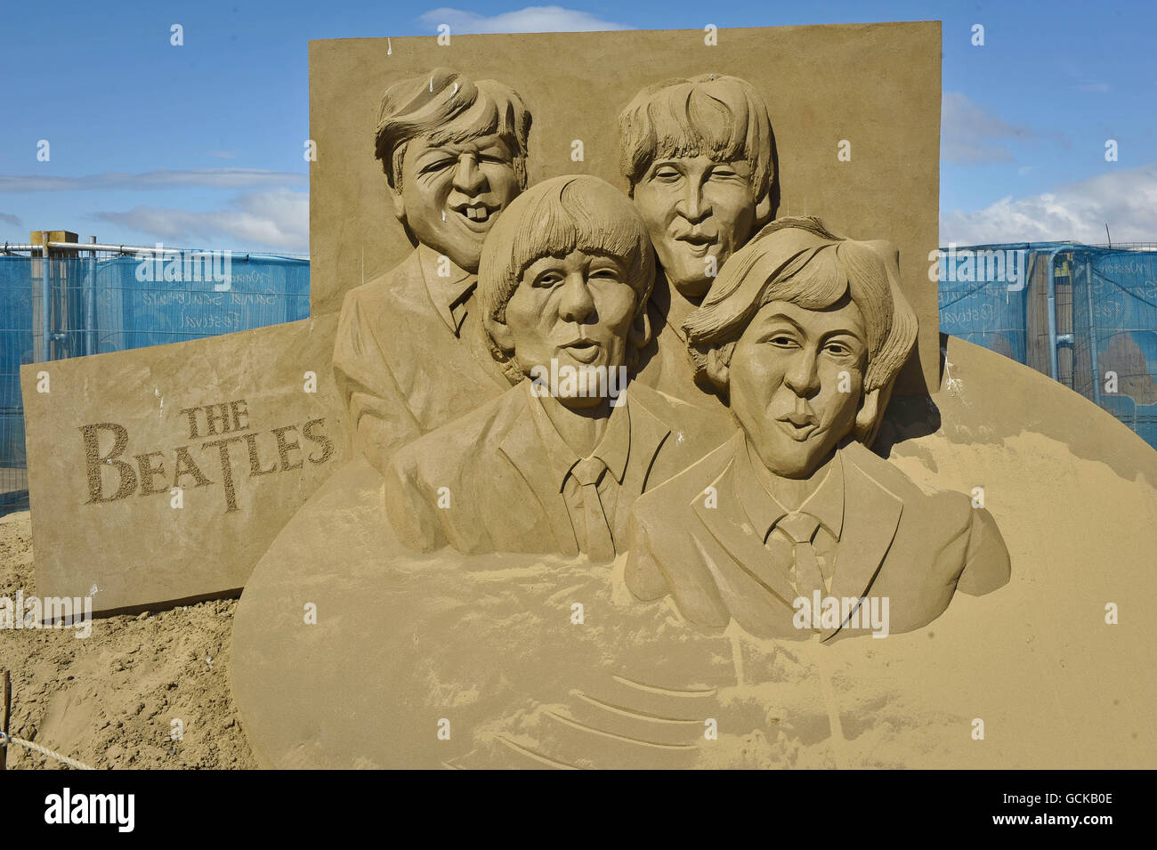 Weston-super-Mare Festival de sculptures de sable Banque D'Images