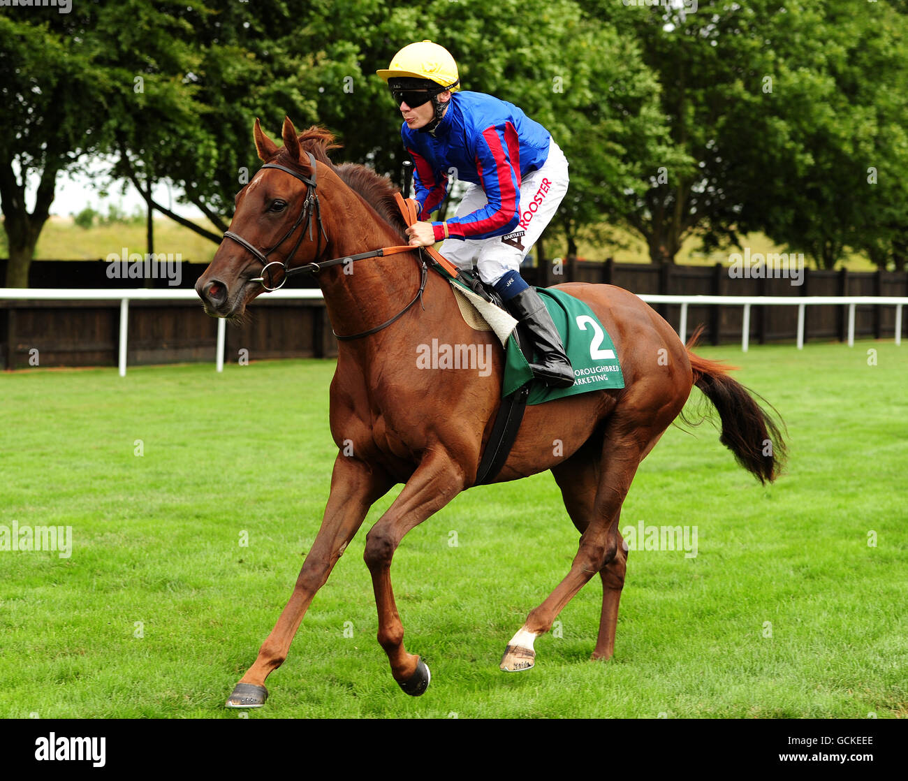 Courses hippiques - le Festival de juillet de Champagne Lanson - Etihad Airways Falmouth Stakes Day - Newmarket.Lily de nouveau monté par Jamie Spencer va à la poste Banque D'Images