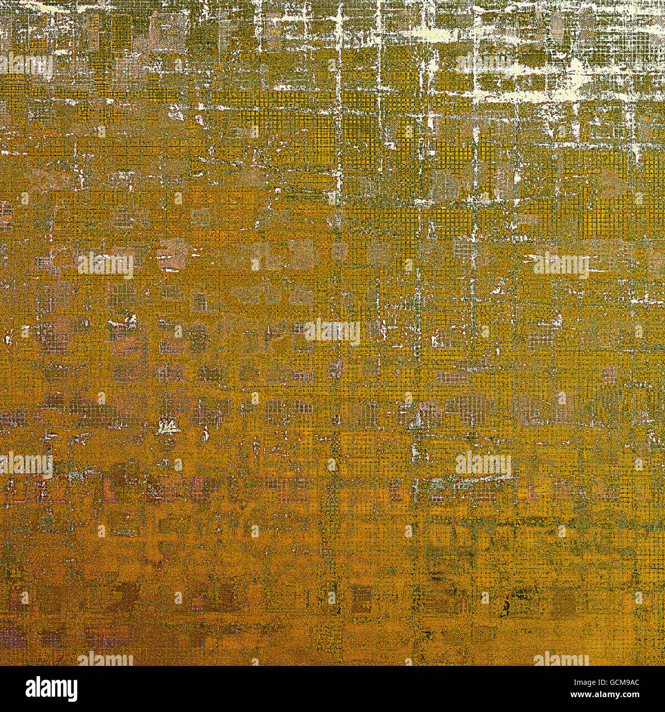 Grunge fond pour un style vintage créateur de l'affiche. Avec différents motifs couleur : jaune (beige) ; Brown ; vert ; gris ; rouge (orange) ; blanc Banque D'Images