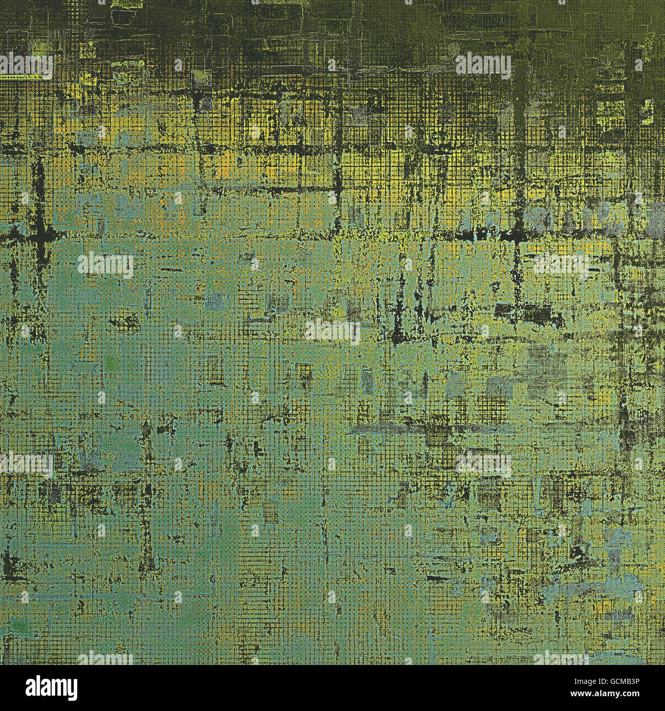 Grunge fond pour un style vintage créateur de l'affiche. Avec différents motifs couleur : jaune (beige) ; Brown ; vert ; bleu ; cyan ; Banque D'Images