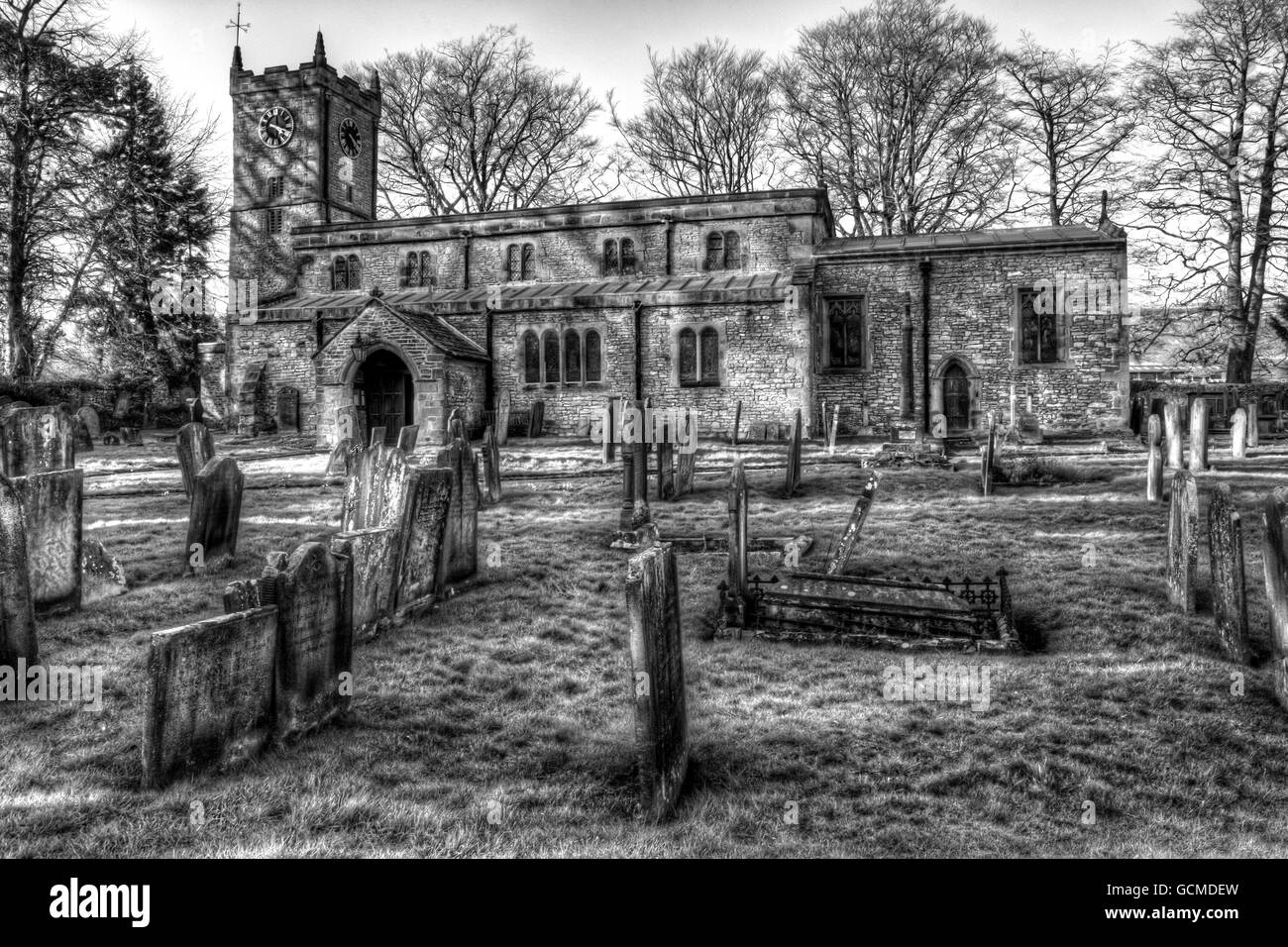 L'église paroissiale médiévale Banque D'Images