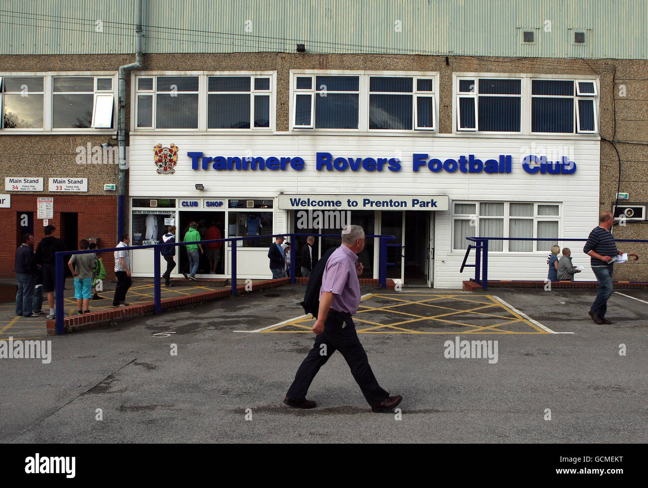 Football - pré-saison - Tranmere Rovers / Nottingham Forest - Prenton Park.Vue générale sur le parc de Prenton, stade du club de football de Tranmere Rovers Banque D'Images