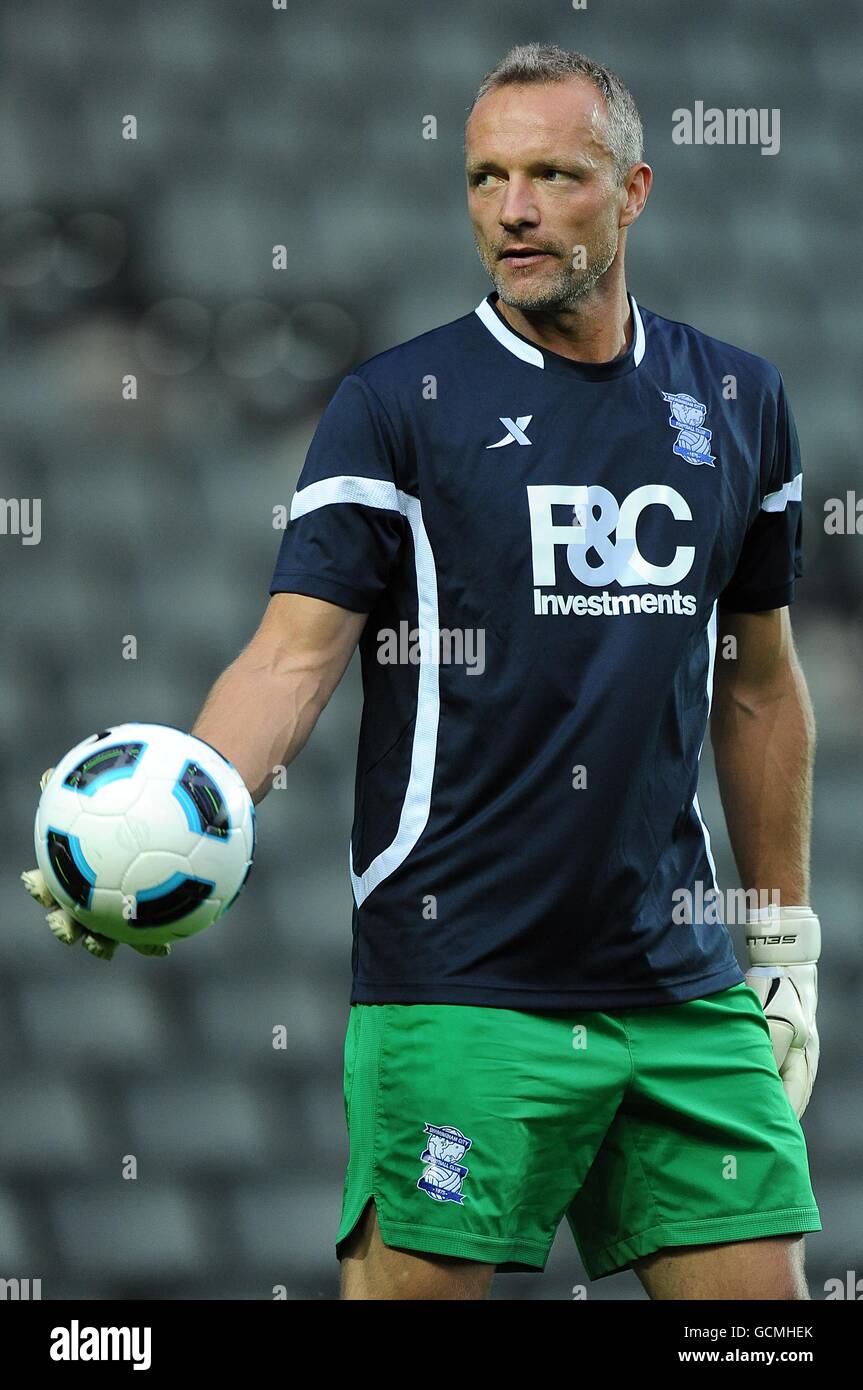 Football - pré saison amicale - Milton Keynes dons / Birmingham City - stade:mk. Maik Taylor, gardien de but de Birmingham Banque D'Images